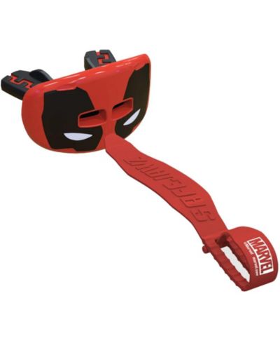 SafeJawz EXTRO Lip Guard Protector Mouthpiece with Detachable Strap for Football, Lacrosse - DEADPOOL
