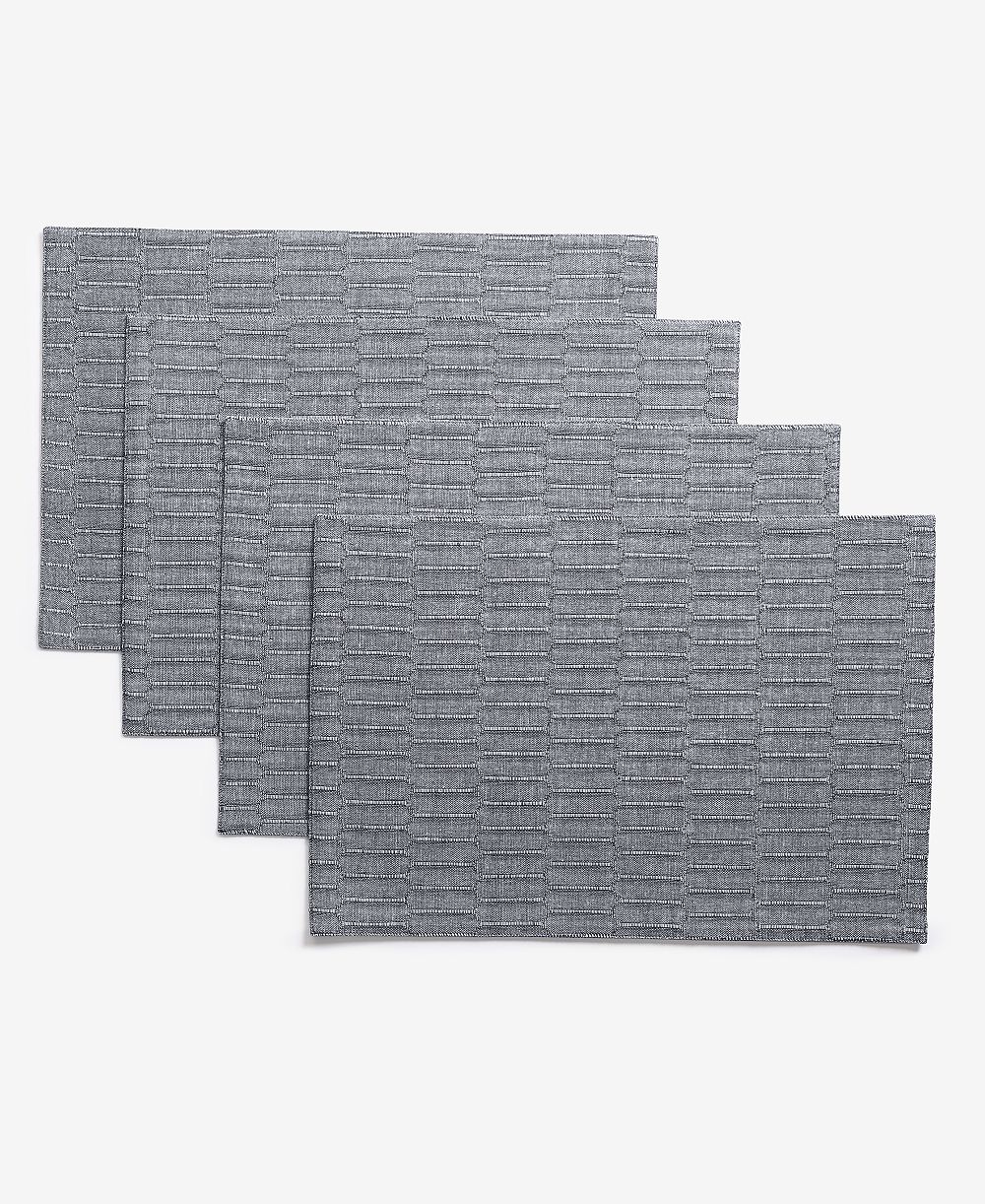 The Cellar Cotton Tile Placemats, Set of 4, Macy's Exclusive