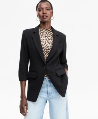 Блейзер I.N.C. International Concepts Women's 3/4-Sleeve Notch-Collar