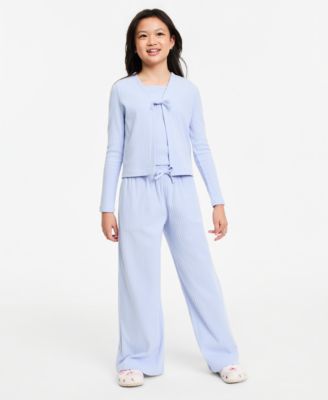 Epic Threads Girls' XS-XL Rib Cardigan, Top and Pants, 3-Piece Set, Macy's Exclusive