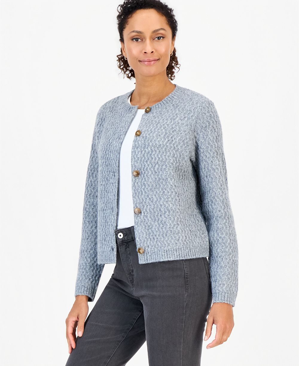 Style & Co женский кардиган с круглым вырезом и строчкой, эксклюзив Macy's