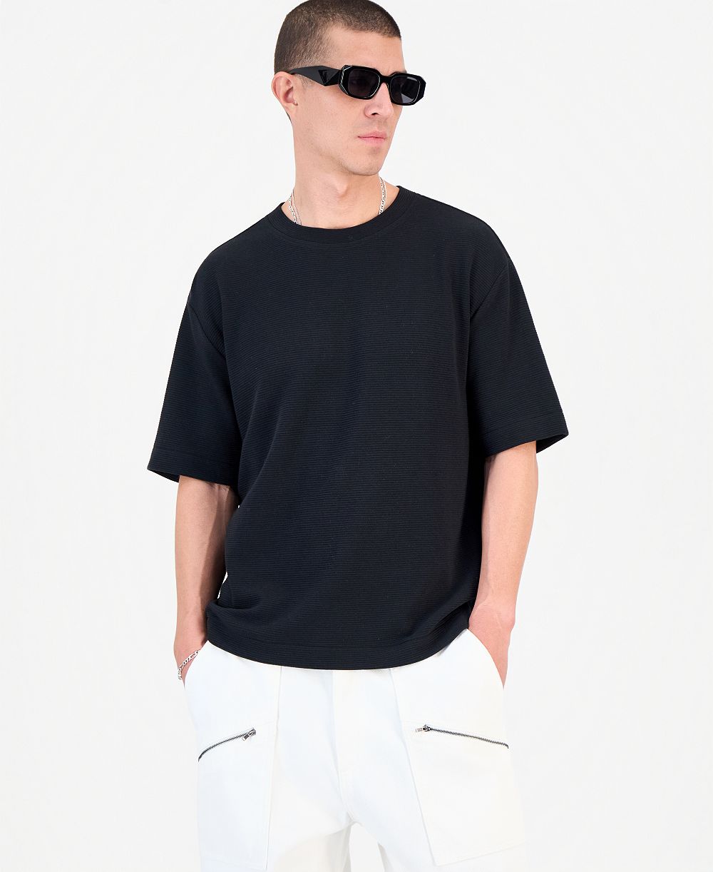 Mode of One Men's Corey Ottoman-Knit T-Shirt, Macy's Exclusive