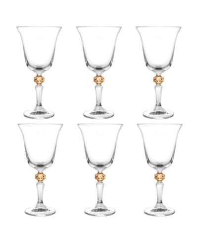 Classic Touch Набор бокалов Diamond Motif Liquor Glasses 6 шт.