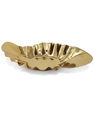 Classic Touch Hammered Wavy Platter, 19.75"
