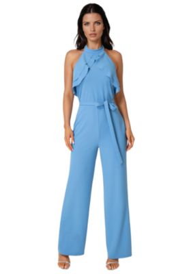Женский комбинезон Bebe Scuba Crepe Ruffled Halter