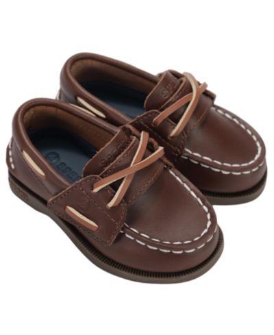 Детские лодочные туфли Sperry Authentic Original с застежкой Hook and Loop