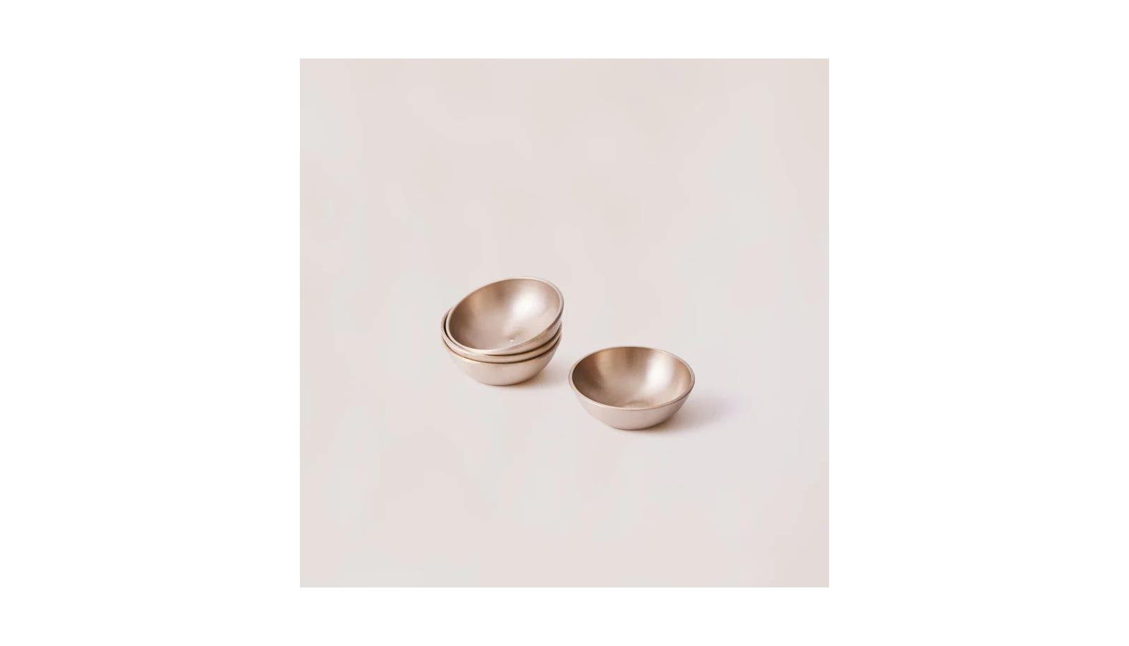 Набор чаш Fleck Fleck Bronze Kansa Dip Bowl, 1.5", 4 штуки