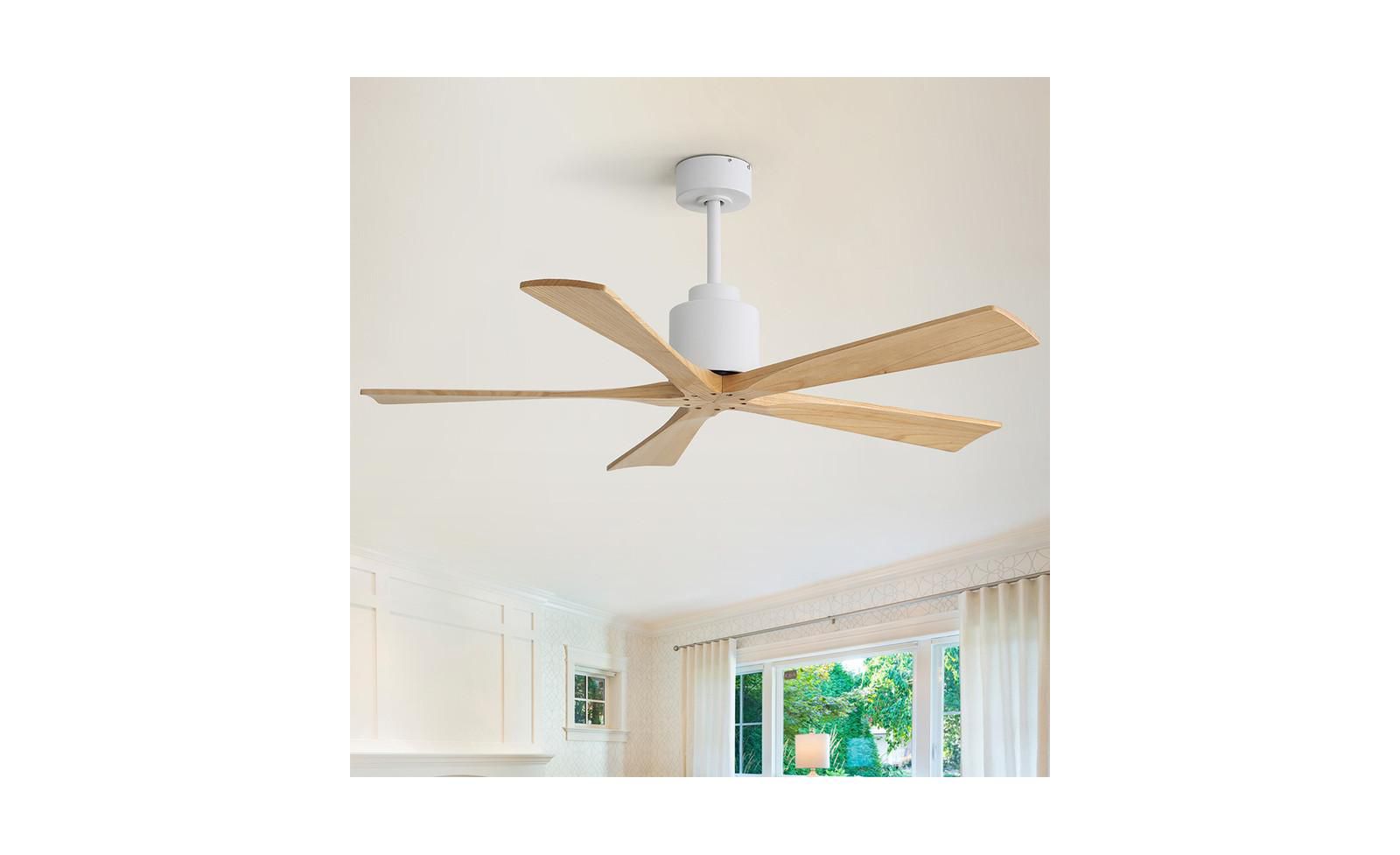 Sofucor 52-inch 5-Blade without Light Ceiling Fan with Remote Control and Timing Function