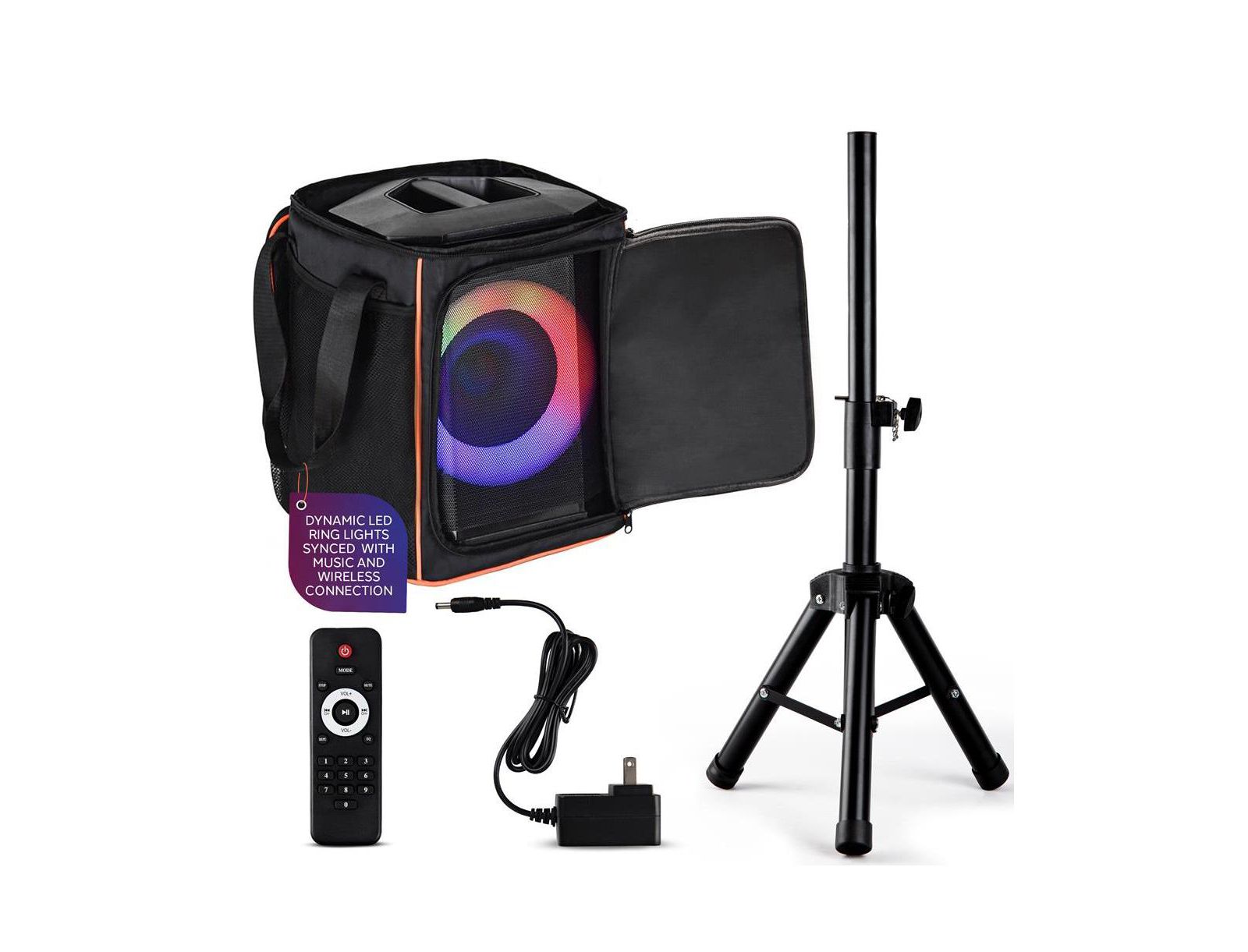Pyle 8 True Wireless Stereo LED Lights Speaker System