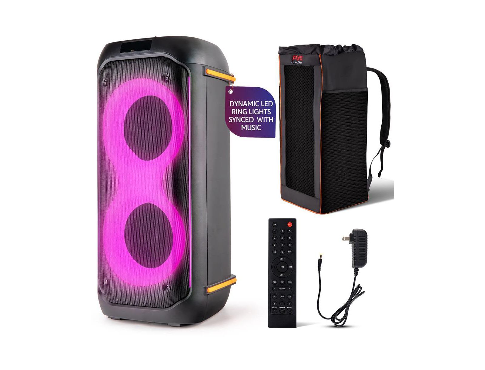 Система акустических колонок Pyle Dual 6.5” Bluetooth PA Party с функцией караоке