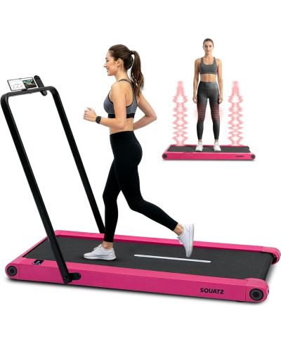 SQUATZ 2-in-1 Walking Pad Treadmill with Vibration Plates (SQWPVH15PK)