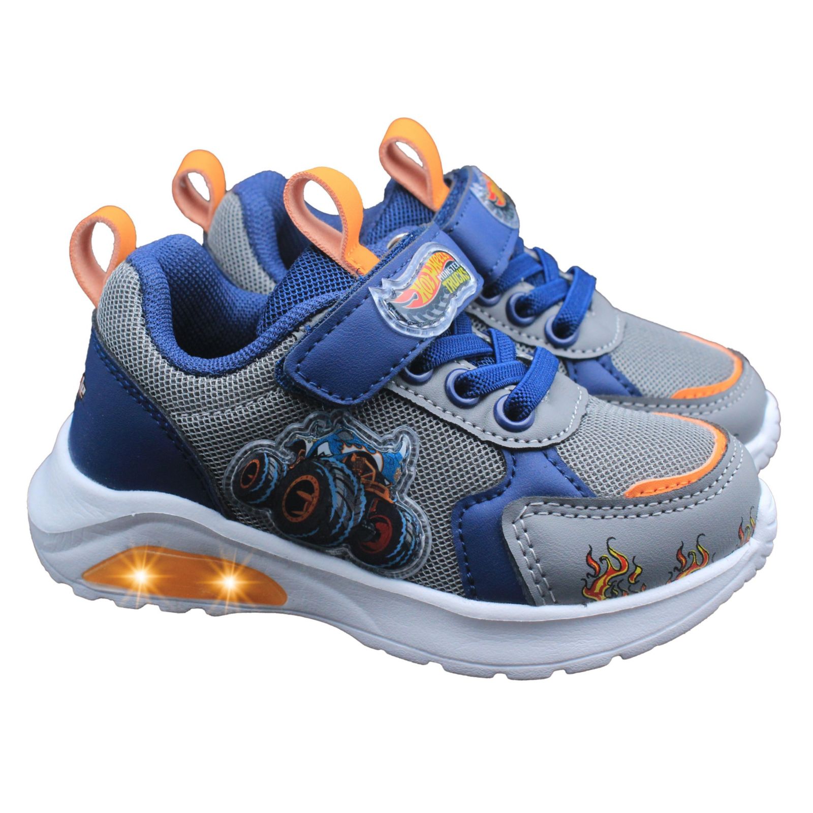 Hot Wheels Monster Trucks Toddler Light-Up Sneakers