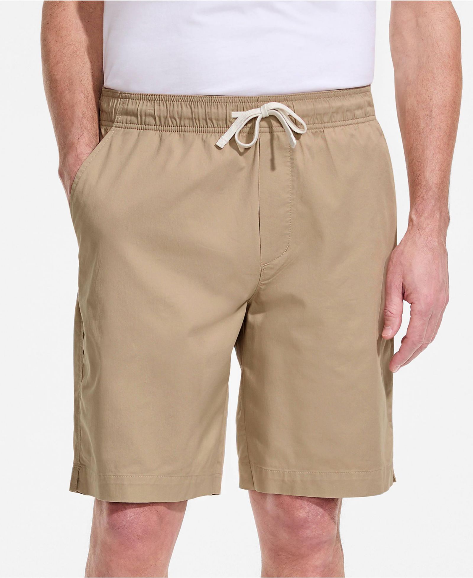 Lands' End Men's 9" Lightweight Twill Pull On Deck Short