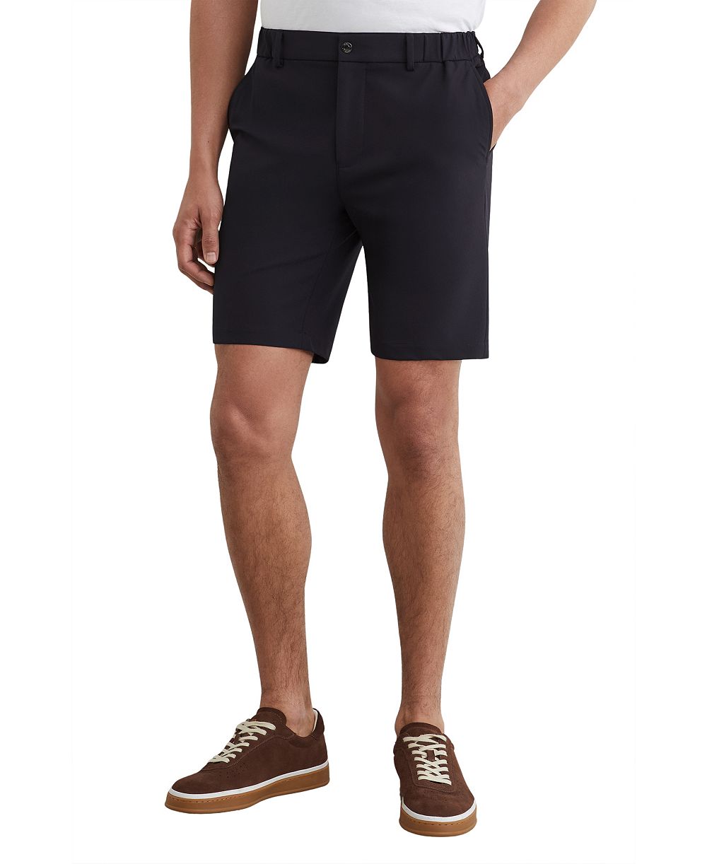 REISS Men's Drill Technical Stretch Shorts