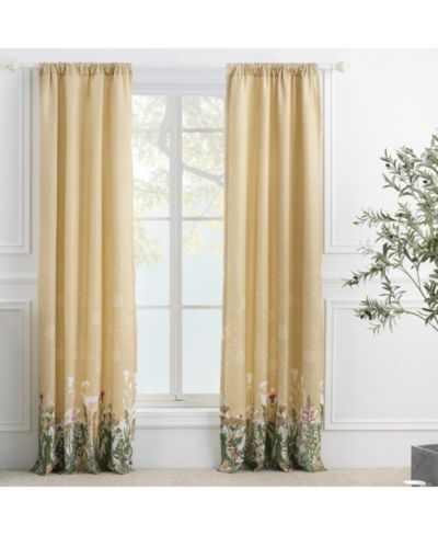 Barefoot Bungalow Greenland Home Fashions Dandelion Window Panel Pair - 42x84"