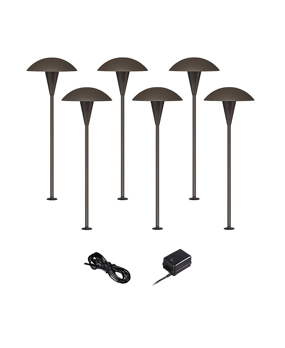 Набор уличного освещения John Timberland Mushroom Mid Century Modern, 8 шт, LED лампы