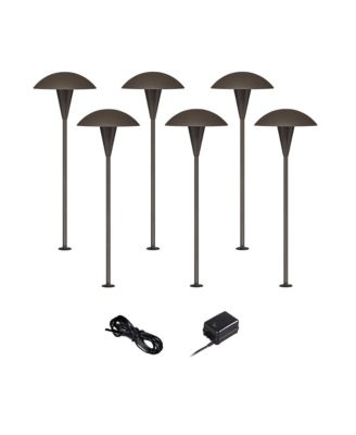 Набор уличного освещения John Timberland Mushroom Mid Century Modern, 8 шт, LED лампы