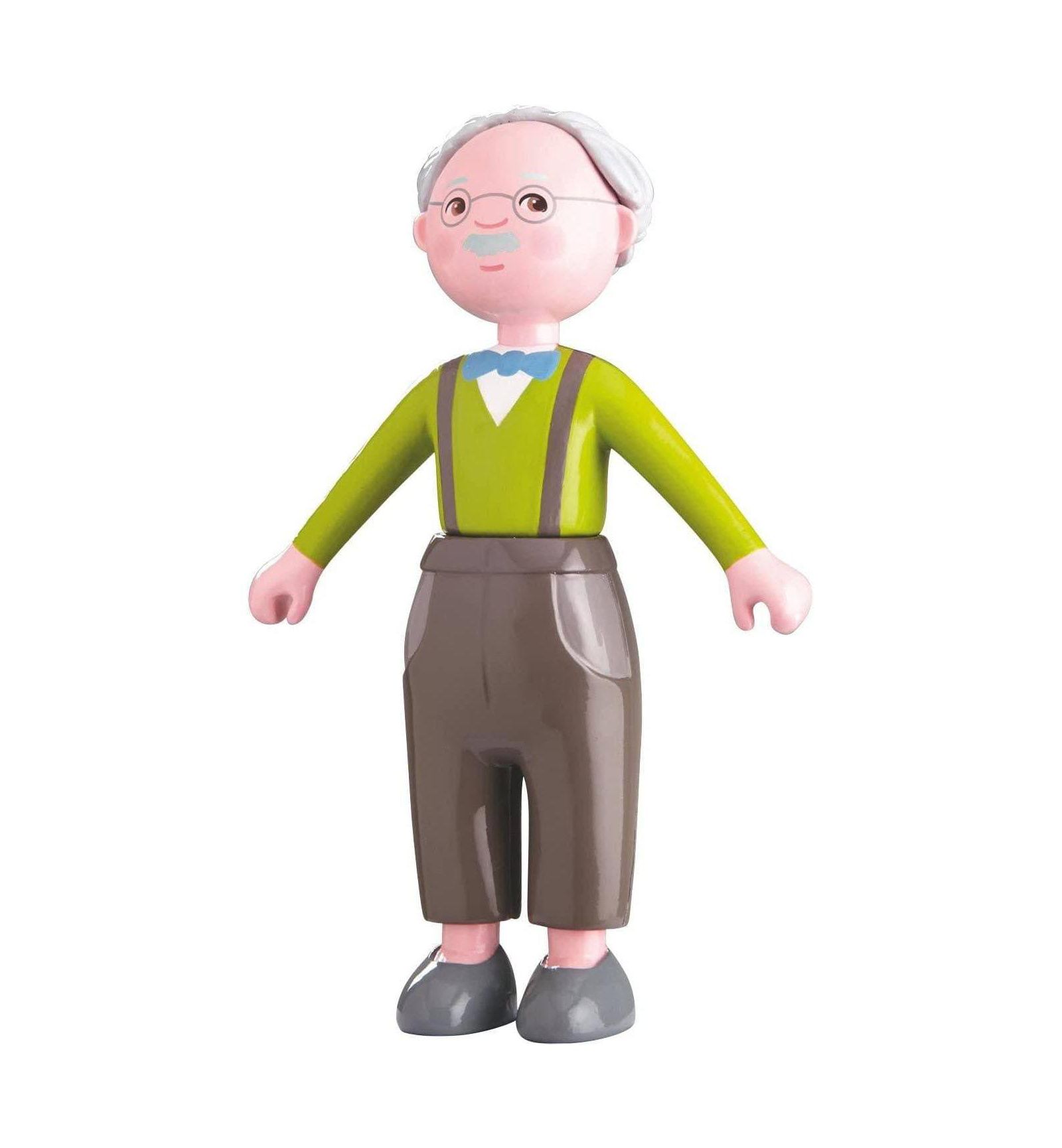 Haba Little Friends Grandpa Kurt 4.5" Posable Figurine, Ages 3+