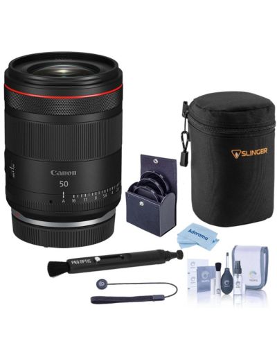 Объектив Canon RF 50mm f/1.4 L VCM, комплект с фильтром 67mm, мягким чехлом, набором для чистки и салфеткой из микрофибры
