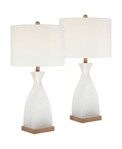 Набор настольных ламп 360 Lighting Ryan High Frosted Glass Modern Coastal, 2 штуки