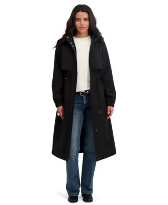 Tahari Womens Maxi Anorak Coat