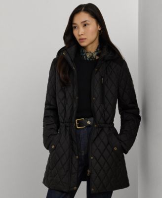 Lauren Ralph Lauren Women's Hooded Anorak Quilted Coat, Created for Macy's
