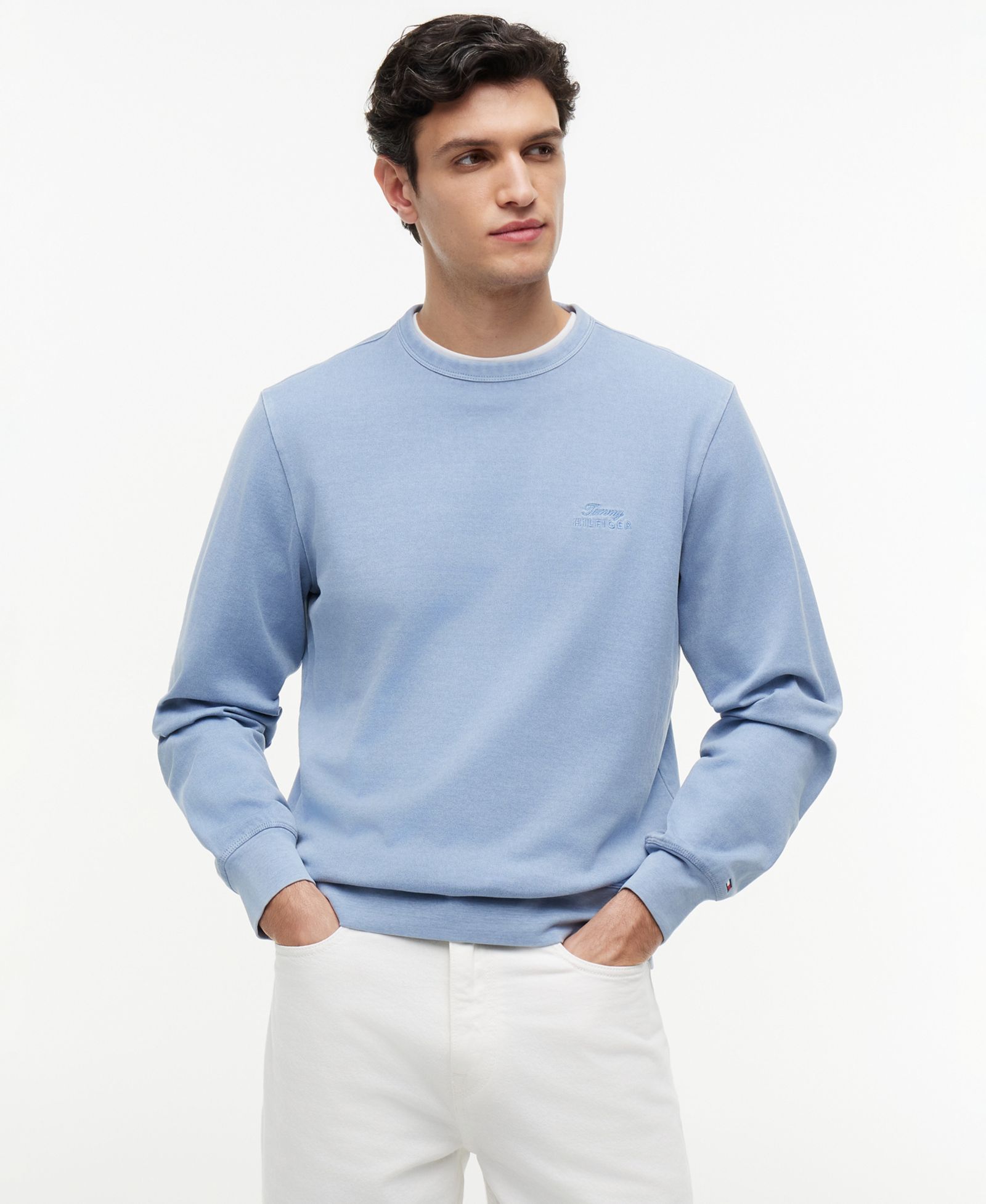 Мужской свитшот Tommy Hilfiger Garment-Dyed Crewneck