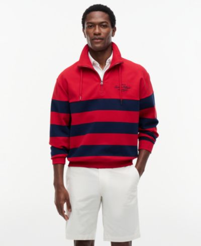 Мужская толстовка Tommy Hilfiger Nautical Block Stripe Quarter-Zip