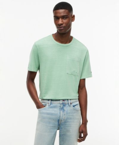 Tommy Hilfiger Men's Regular-Fit Smooth Touch Garment Dye Pocket T-Shirt