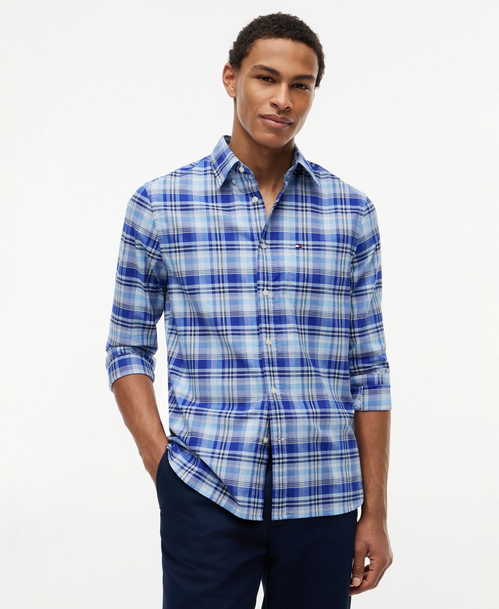 Tommy Hilfiger Men's Oxford Multi-Check Shirt