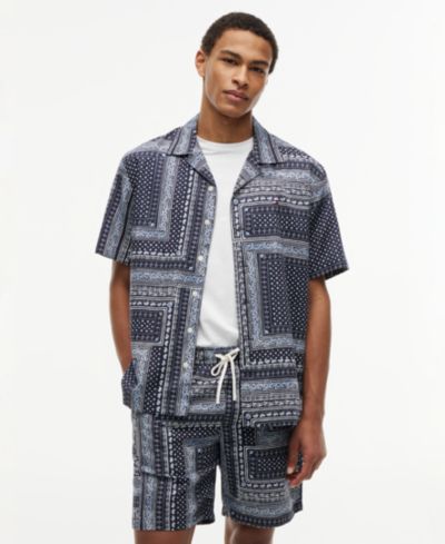 Мужская рубашка Tommy Hilfiger с принтом bandana regular-fit