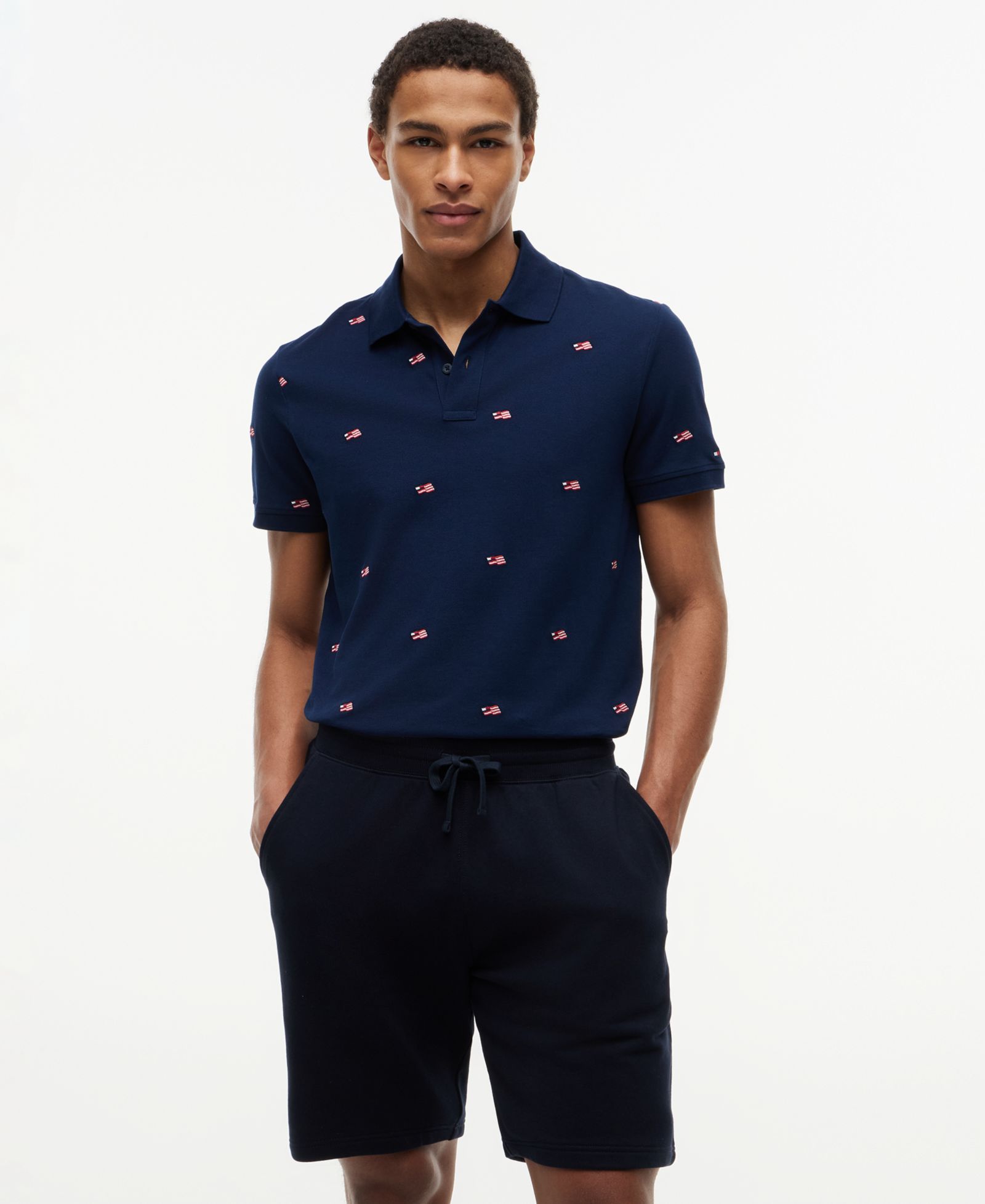 Tommy Hilfiger Men's Embroidered Flag Polo Shirt