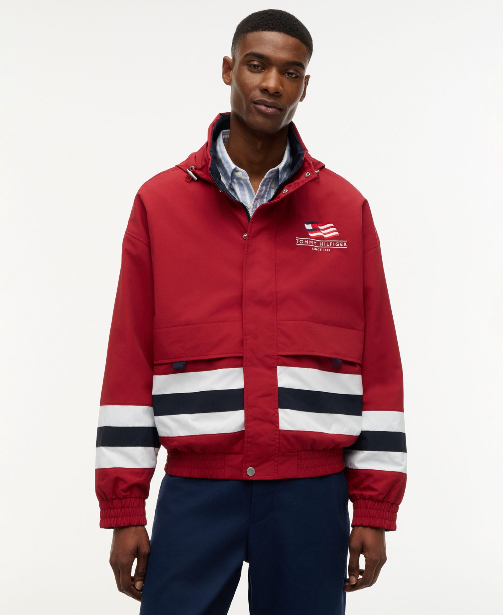 Tommy Hilfiger Men's RWB Reversible Regatta Jacket