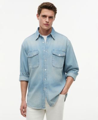 Мужская рубашка Tommy Hilfiger Relaxed-Fit, индиго