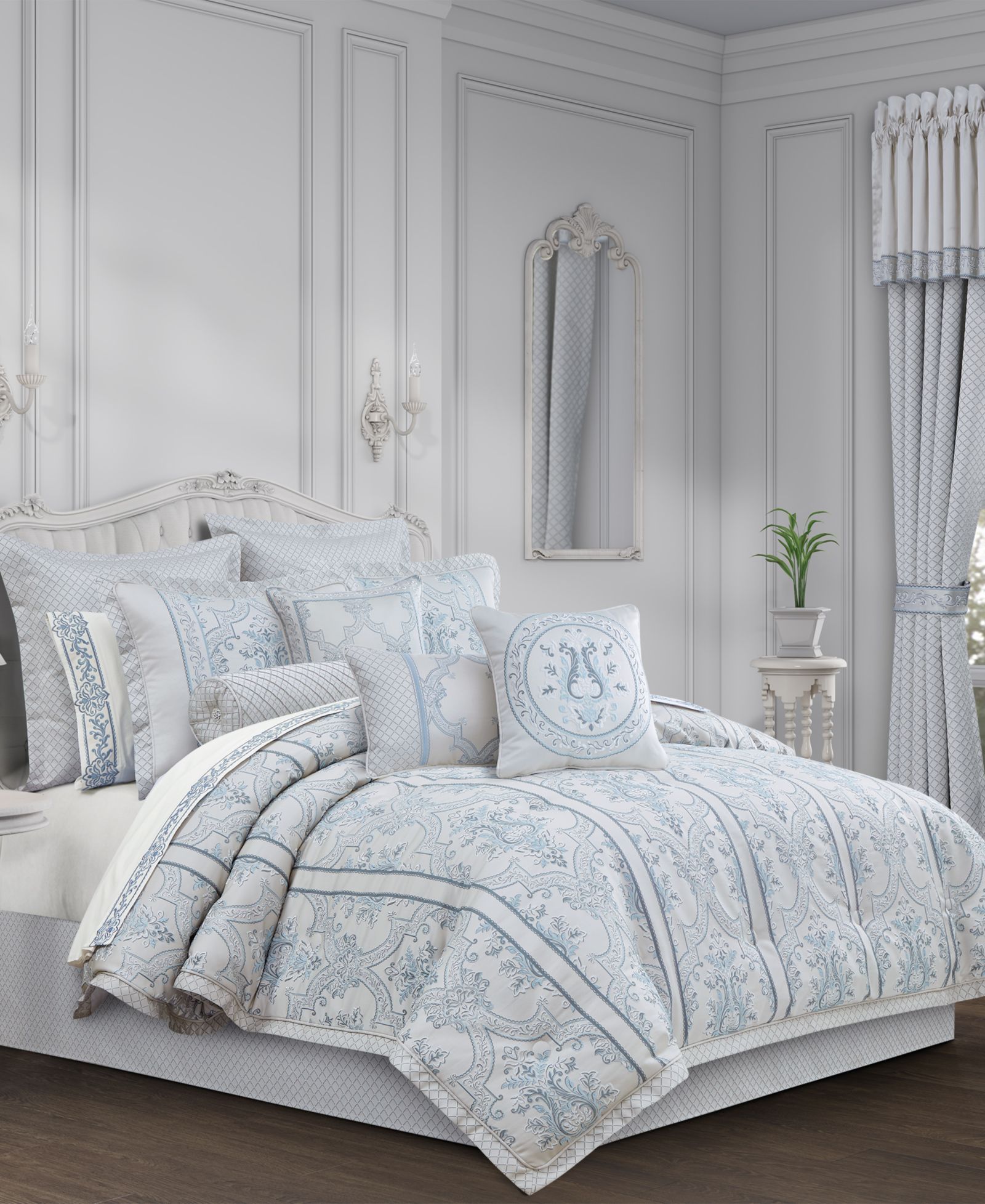 J Queen New York Набор из 4 покрывал Boulevard Print, King
