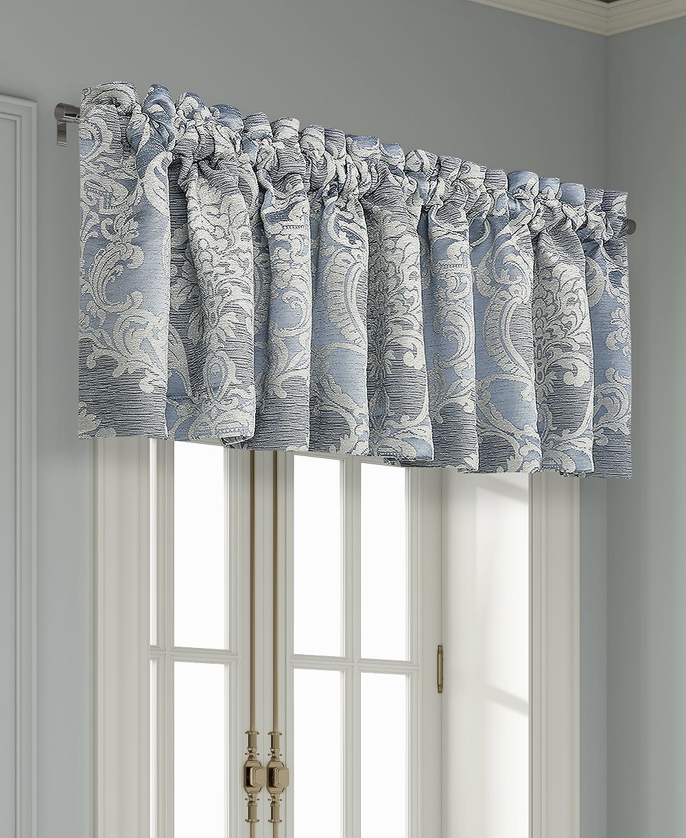 J Queen New York Queensbury Window Straight Valance, 18" x 88"