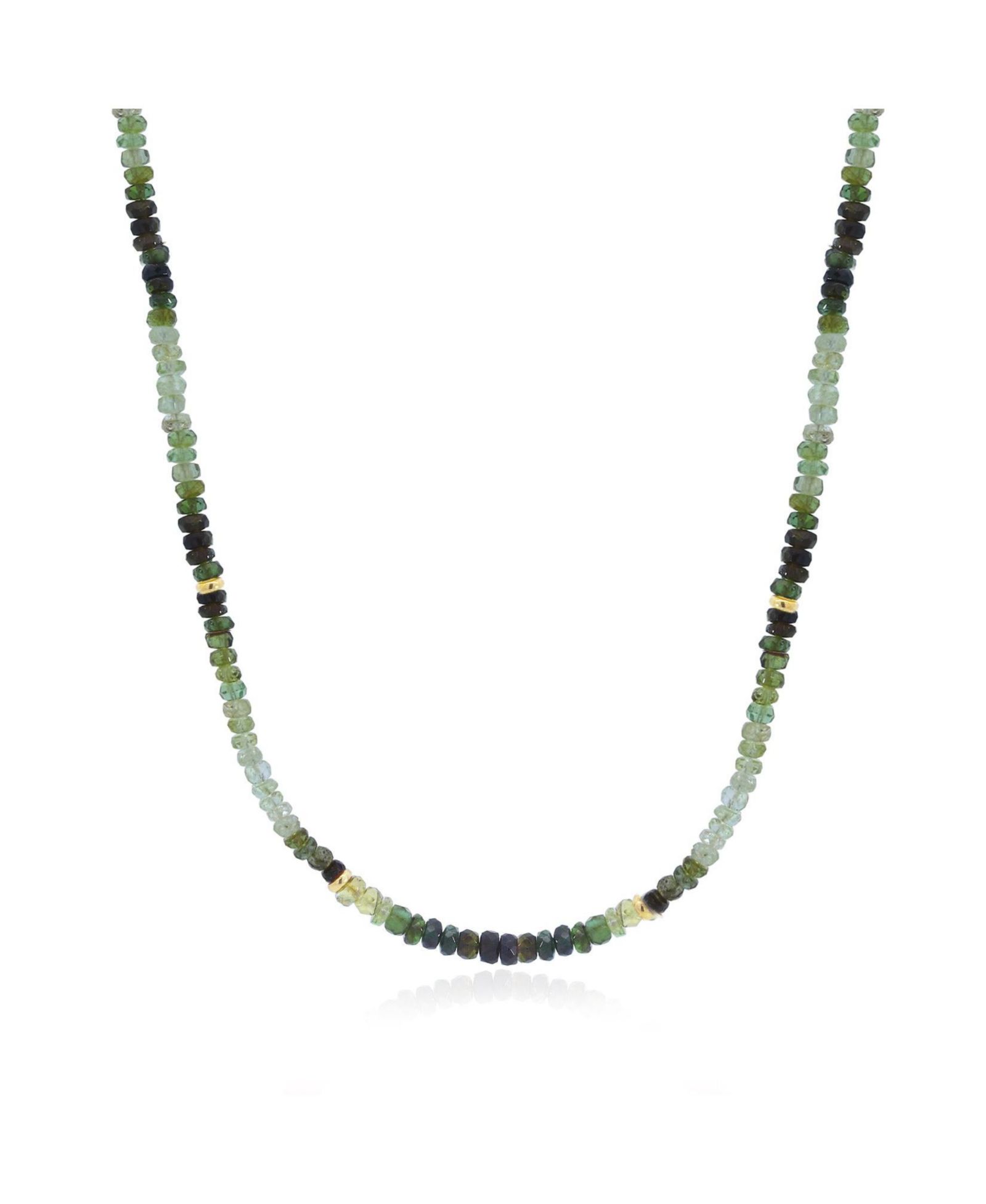 The Lovery ожерелье Green Garnet Ombre из бисера и 14K Gold