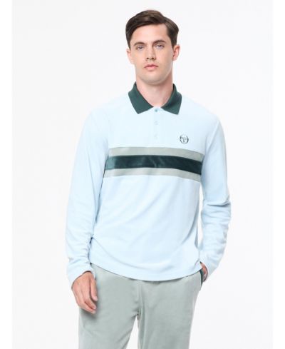 Sergio Tacchini Мужская велюровая рубашка-поло Banda