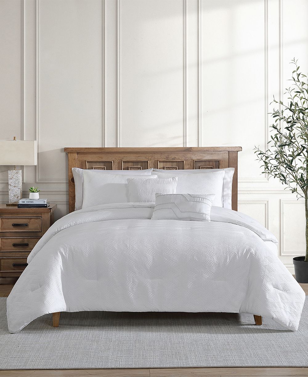 Комплект постельного белья VCNY Home Blanca Jacquard Geometric, King, 5-Pc.