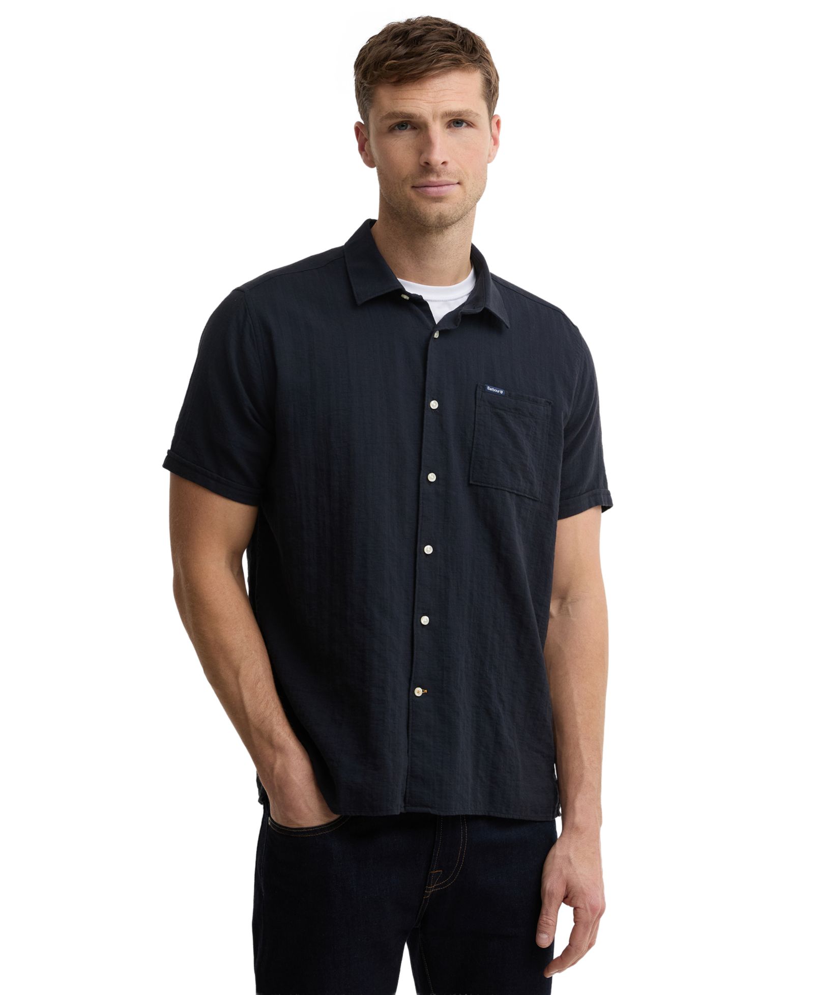 Мужская летняя рубашка Barbour Kingswood Relaxed-Fit Ripstop