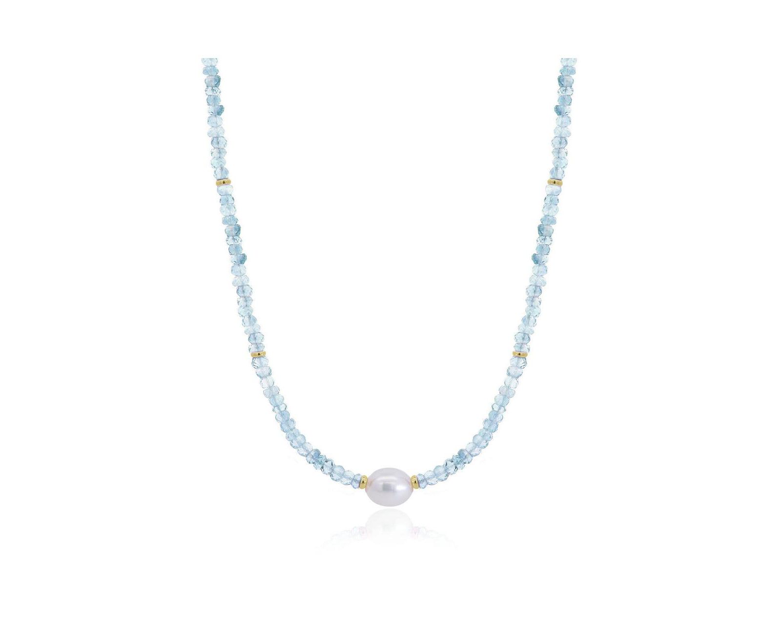 Жемчужное ожерелье The Lovery Topaz Bead 14K Gold
