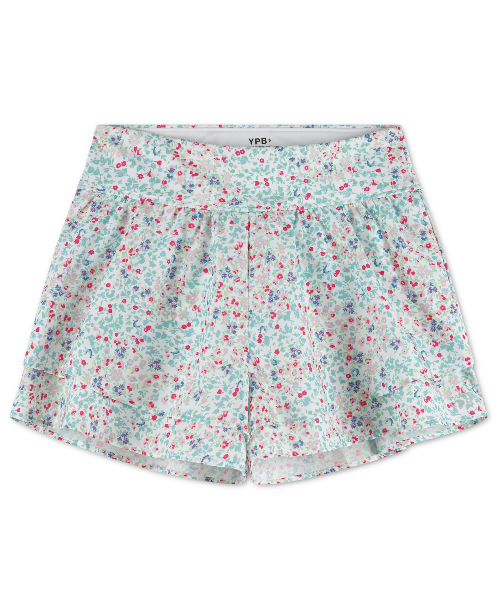 abercrombie kids Girls' YPB Ruffle Detail Active Shorts