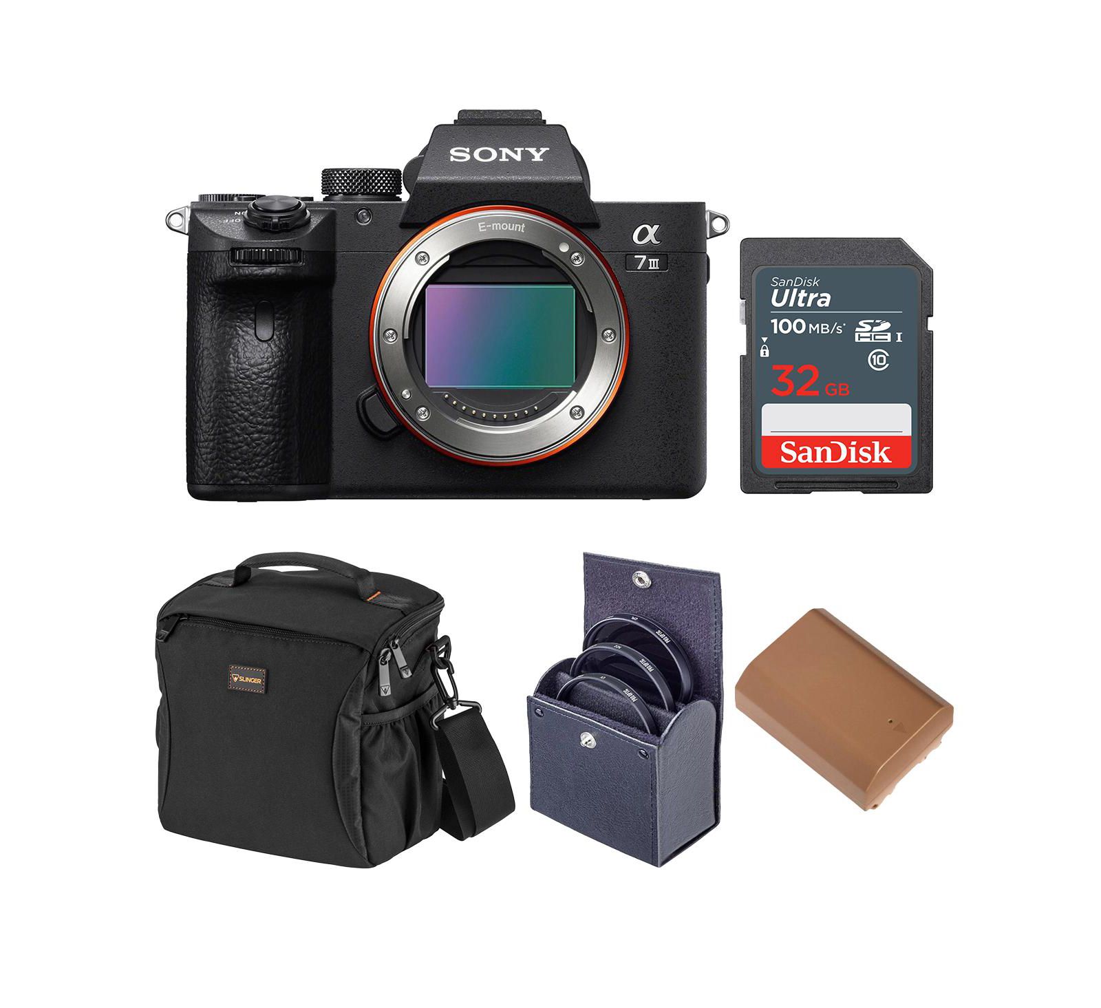 Sony Alpha a7 III 24MP 4K UHD Mirrorless Camera, Bundle with Filter Kit