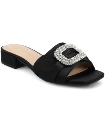 Journee Collection Женский Flavia Embellished Slide Sandals