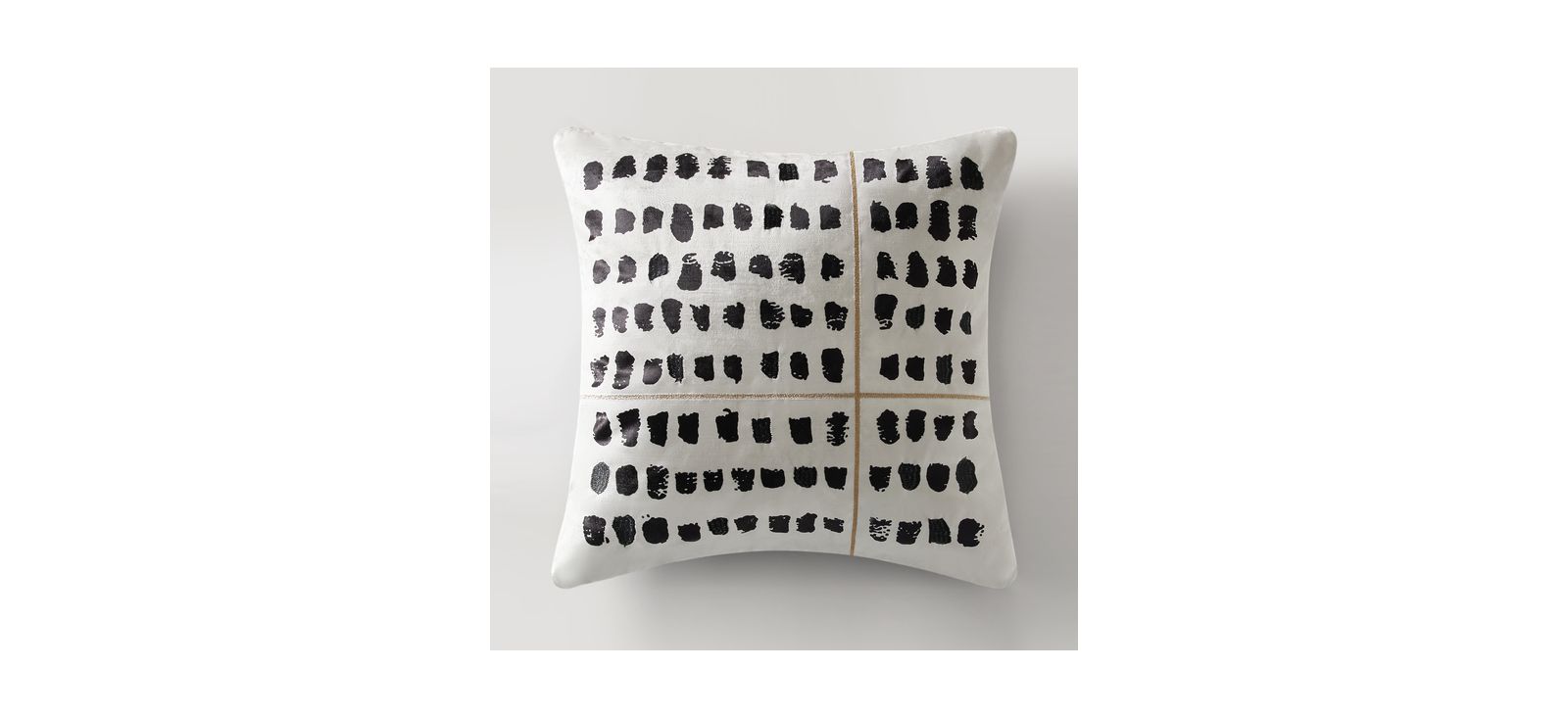 Embroidered Dot Pillow 22"