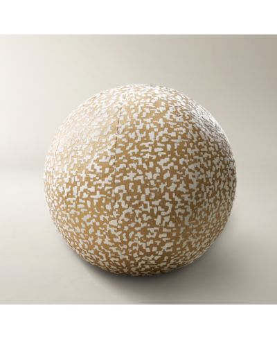 Nouvel Ball декоративная подушка 12" - Ivory/Gold
