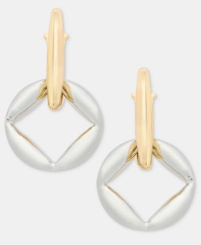 KARL LAGERFELD PARIS серьги-кольца Puffy Geometric Charm