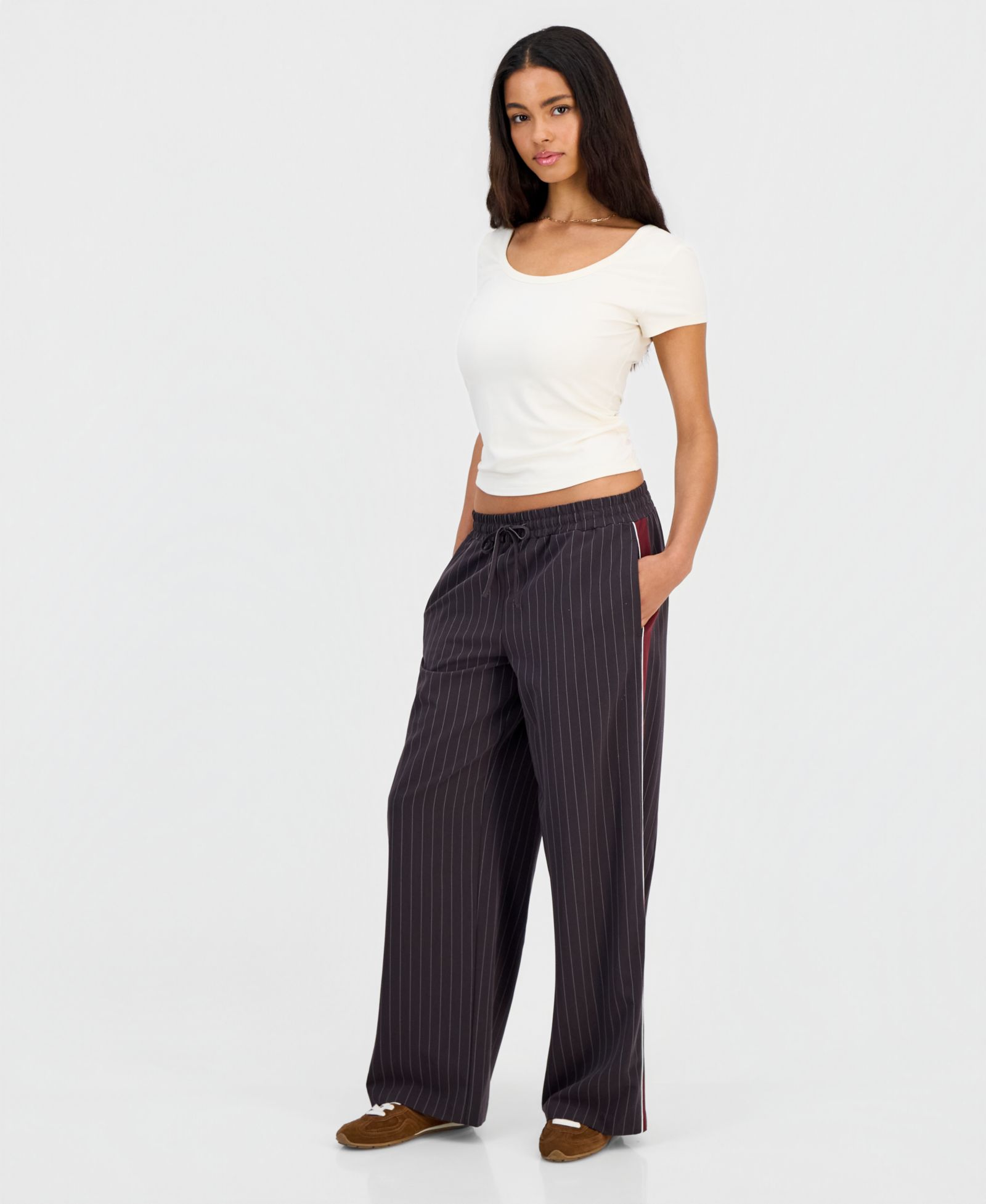 Женские брюки Sincerely Jules Juniors' Striped Drawstring