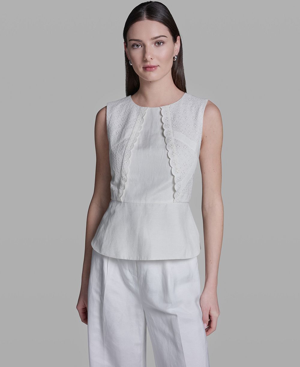 Женский топ BCBG Sleeveless Crewneck