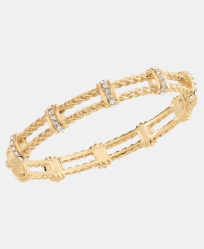 Браслет Anne Klein Gold-Tone Braided Texture